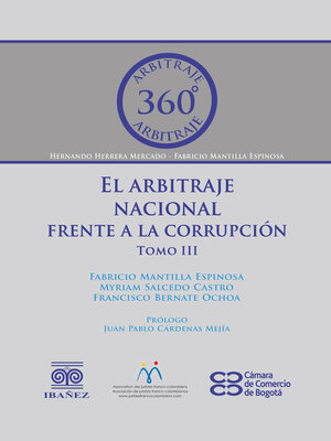 cover image of El arbitraje nacional frente a la corrupción. Tomo III